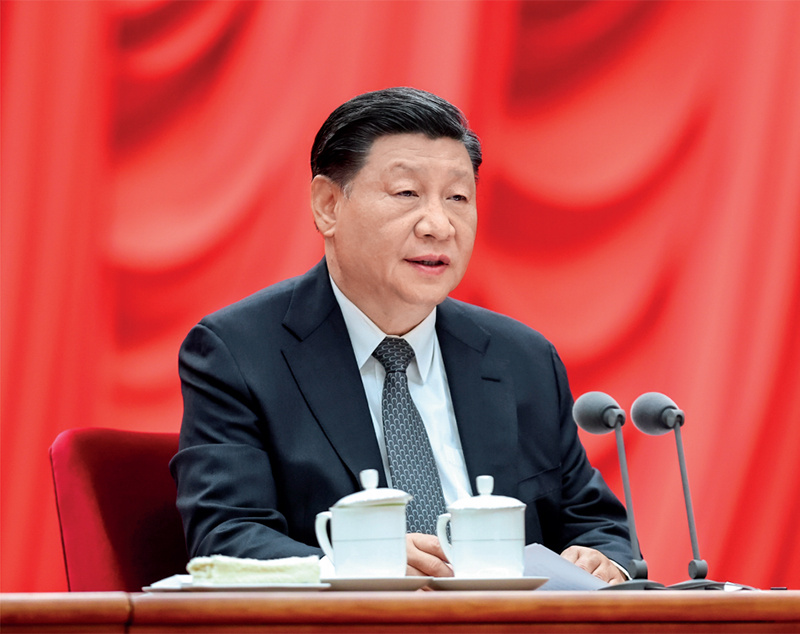 2023年4月3日，，，，，，，，学习贯彻习近平新时代中国特色社会主义思想主题教育工作会议在北京召开。。。。。中共中央总书记、国家主席、中央军委主席习近平出席会议并发表重要讲话。。。。。新华社记者 鞠鹏 摄